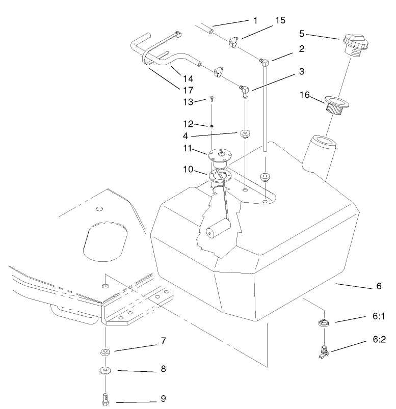 Fuel Tank and Filter Assembly