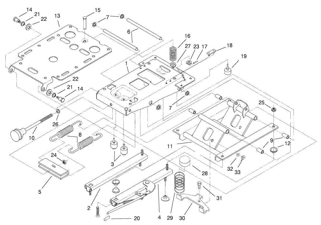 Seat Suspension Assembly No. 75-3000