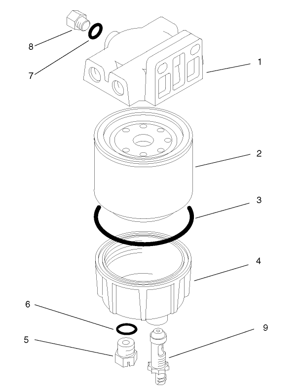 Water and Fuel Filter Assembly No. 98-9305