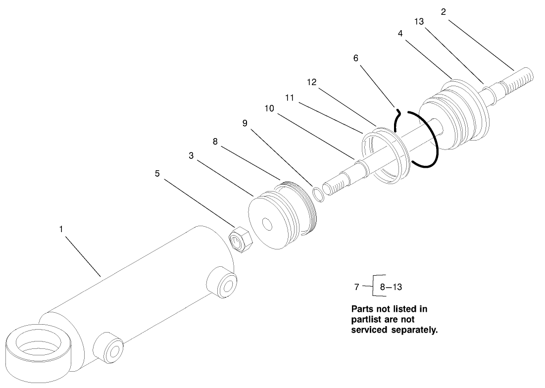 Hydraulic Cylinder Assembly No. 94-8142