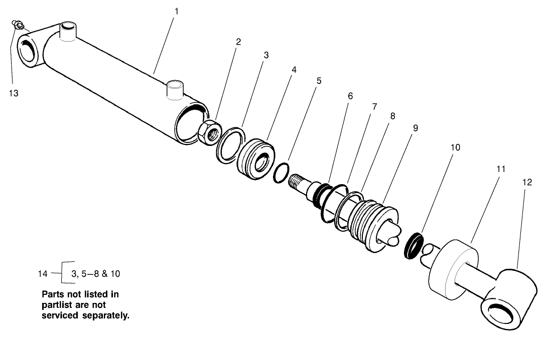 Hydraulic Cylinder Assembly No. 99-6986