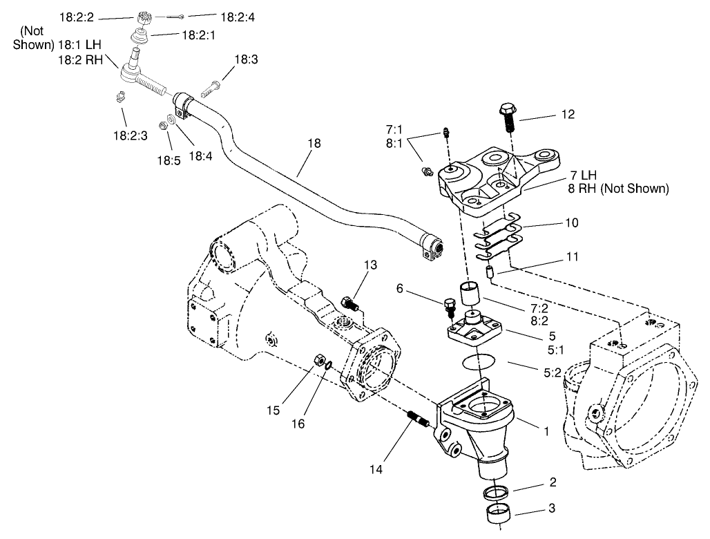 Rear Axle Assembly No. 100-3784 Bevel Gear Case Assembly (Continued)