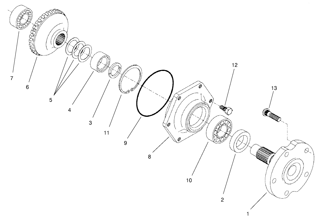 Rear Axle Assembly No. 100-3784 Axle Assembly (Continued)