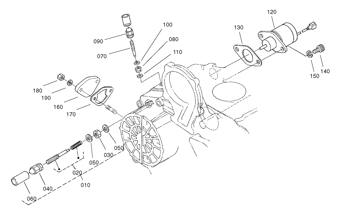 Idle Apparatus, Stop Solenoid and Cover Assembly