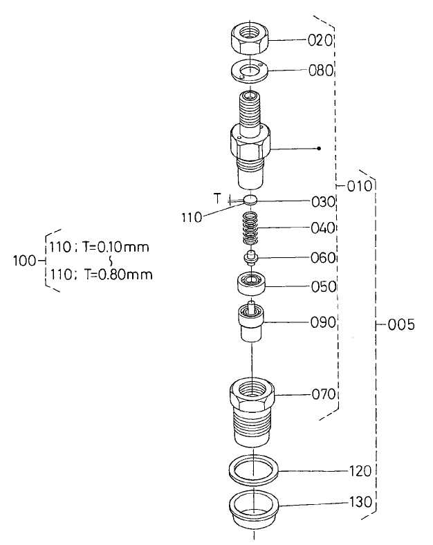 Nozzle Holder Component Assembly