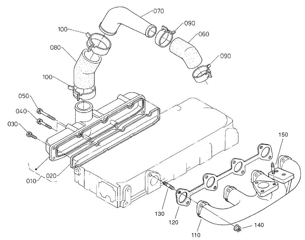 Inlet/Exhaust Manifold Assembly