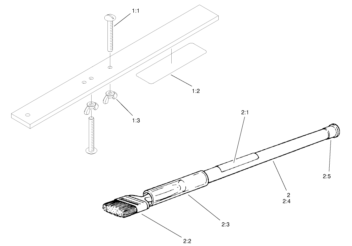 Gauge Bar and Backlapping Brush Assembly