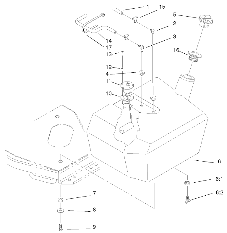 Fuel Tank and Filter Assembly