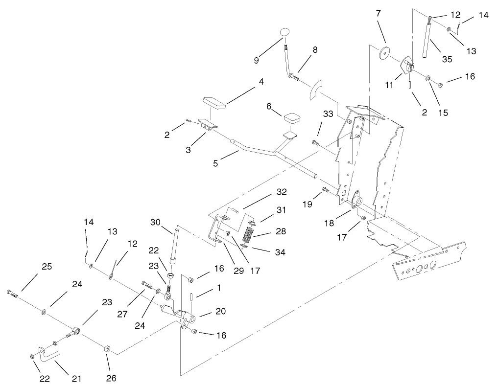 Traction Pedal Assembly