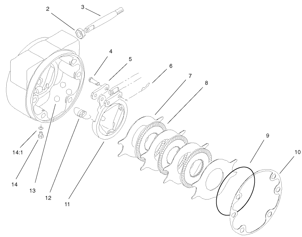 LH Brake Assembly No. 100-3070-03