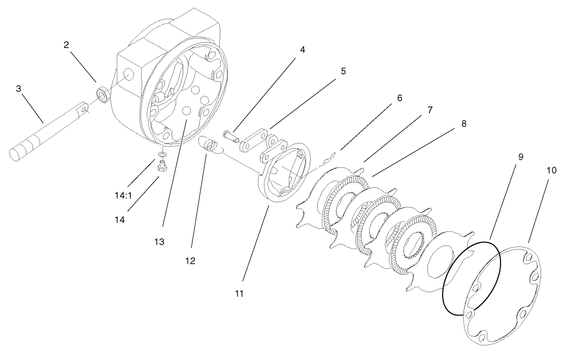 RH Brake Assembly No. 100-3069-03