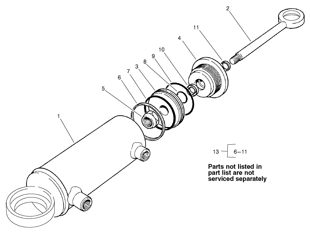 Hydraulic Cylinder Assembly No. 98-3806