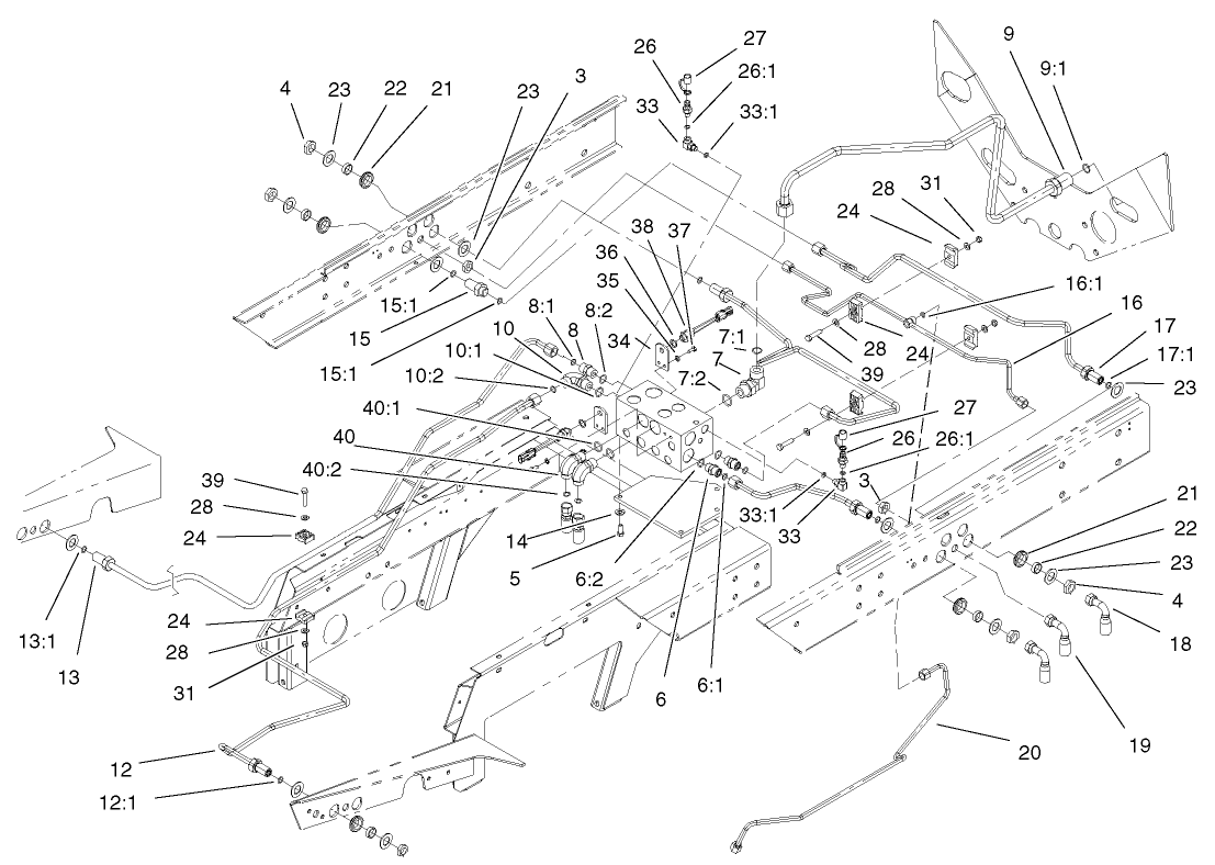 Rear Hydraulic Control Block Assembly