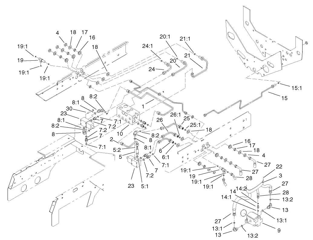 Hydraulic Manifold Mow Block Assembly