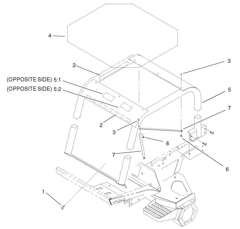 (ROPS) Roll-Over-Protection-System Assembly