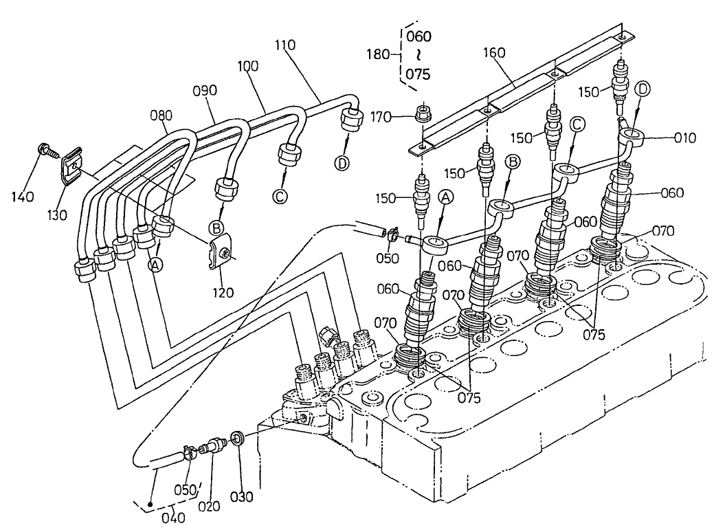 Nozzle Holder and Glow Plug Assembly
