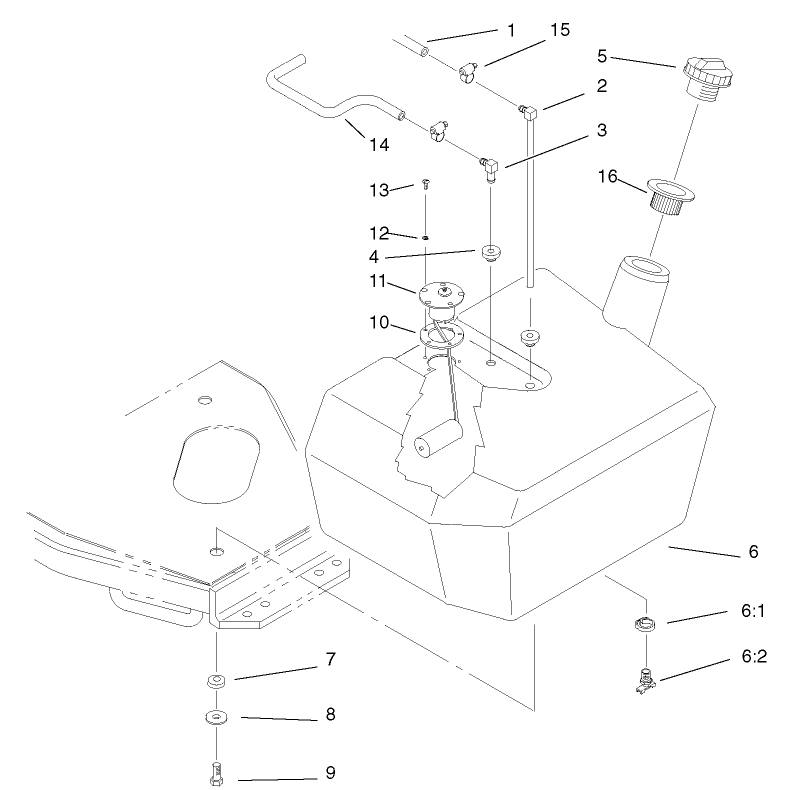 Fuel Tank and Filter Assembly