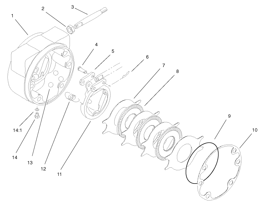 LH Brake Assembly No. 100-3070-03