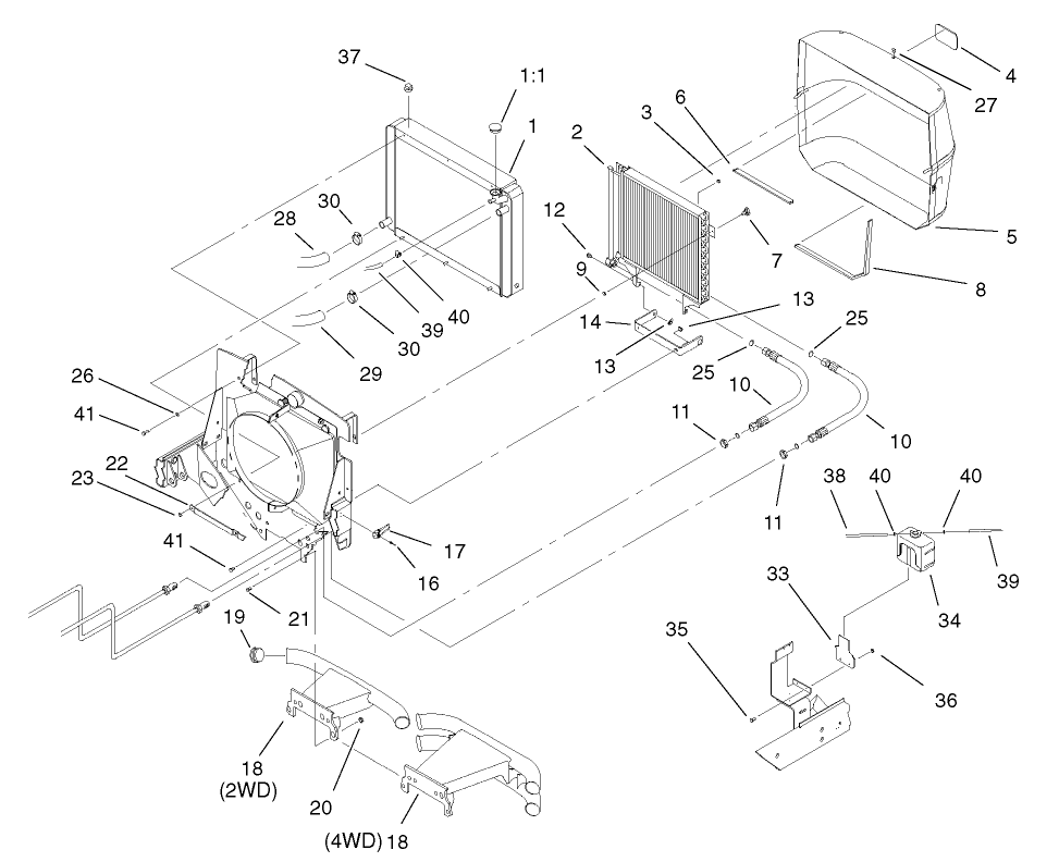 Radiator and Screen Assembly