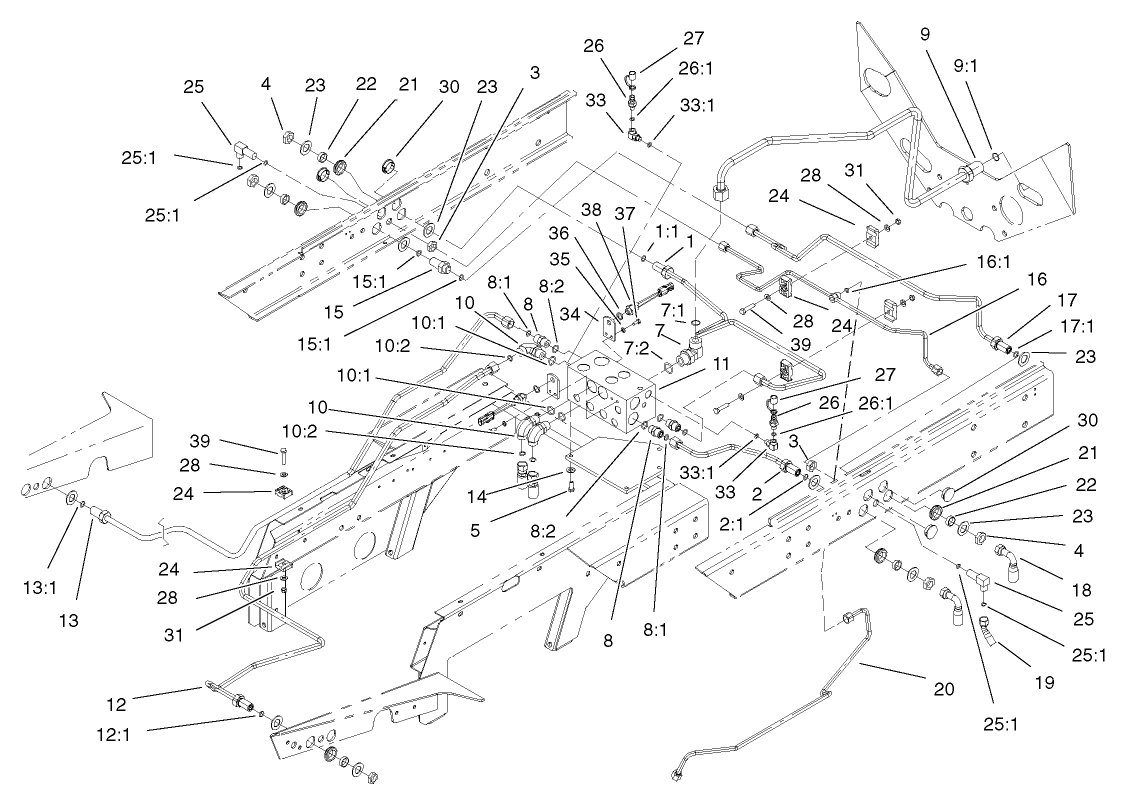 Rear Hydraulic Control Block Assembly