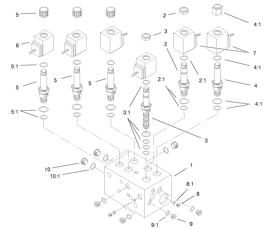 Hydraulic Manifold Lift Block Assembly No. 104-9335