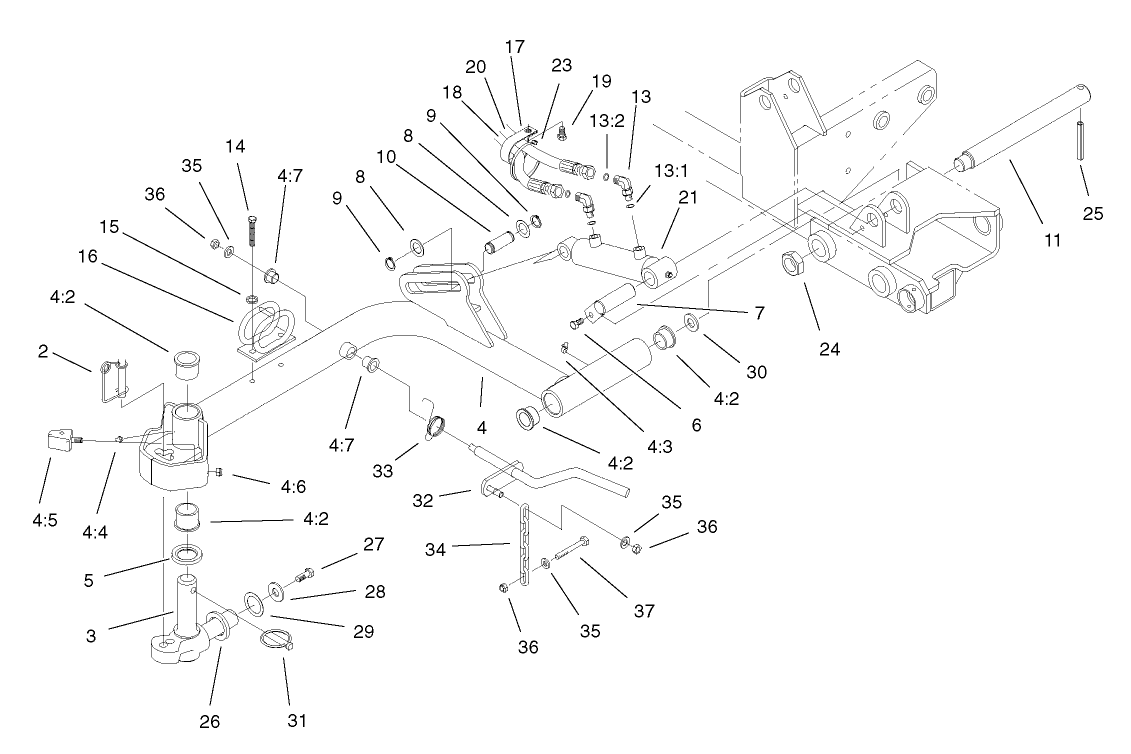 Front Lift Arm Assembly No. 1