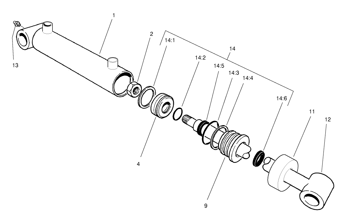 Hydraulic Cylinder Assembly No. 99-6986