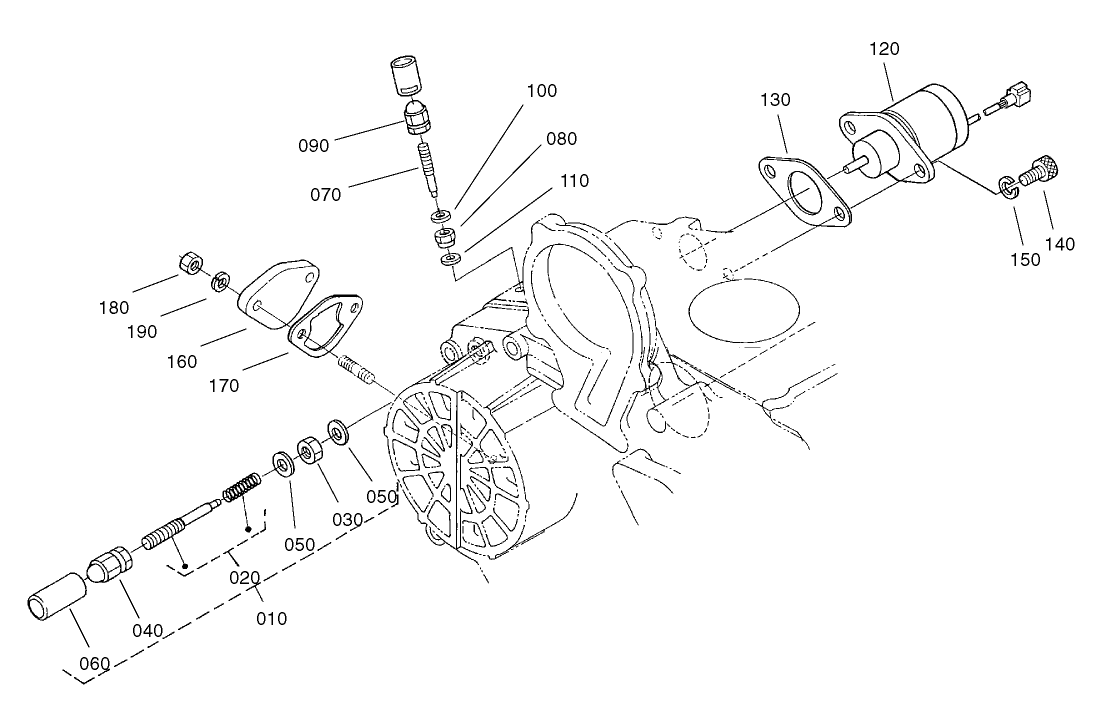 Idle Apparatus, Stop Solenoid and Cover Assembly