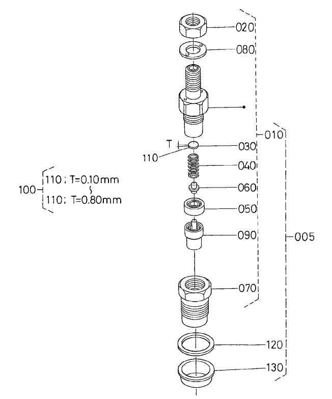 Nozzle Holder Component Assembly