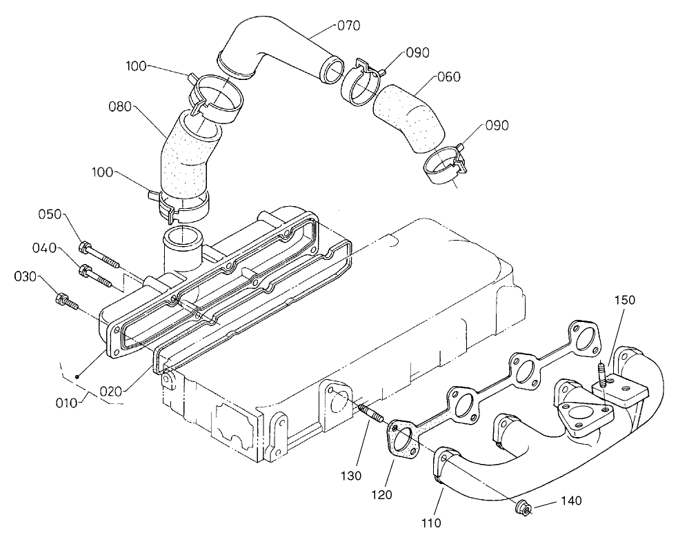 Inlet/Exhaust Manifold Assembly