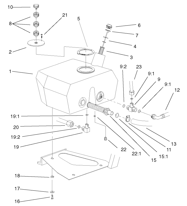 Hydraulic Filter and Reservoir Assembly