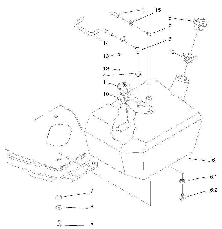 Fuel Tank and Filter Assembly