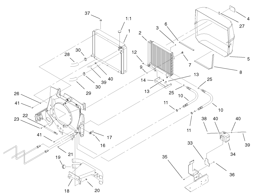 Radiator and Screen Assembly