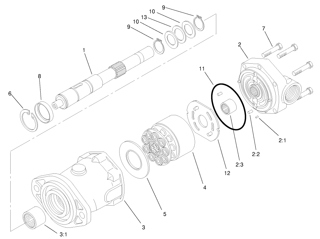 Hydraulic Motor Assembly No. 92-7386