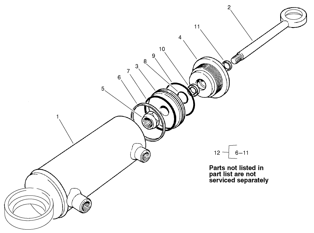 Hydraulic Cylinder Assembly No. 98-3806