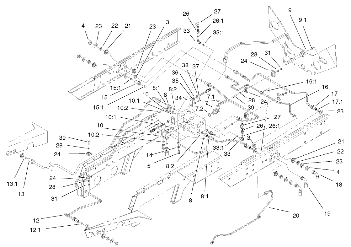 Rear Hydraulic Control Block Assembly
