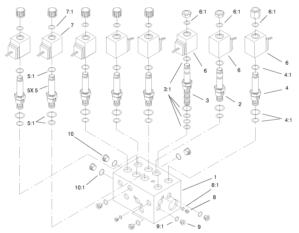 Hydraulic Manifold Lift Block Assembly No. 105-7908