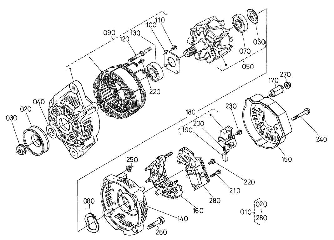 Alternator Component Assembly