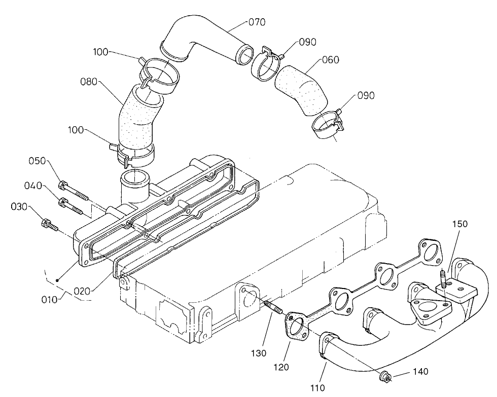Inlet/Exhaust Manifold Assembly