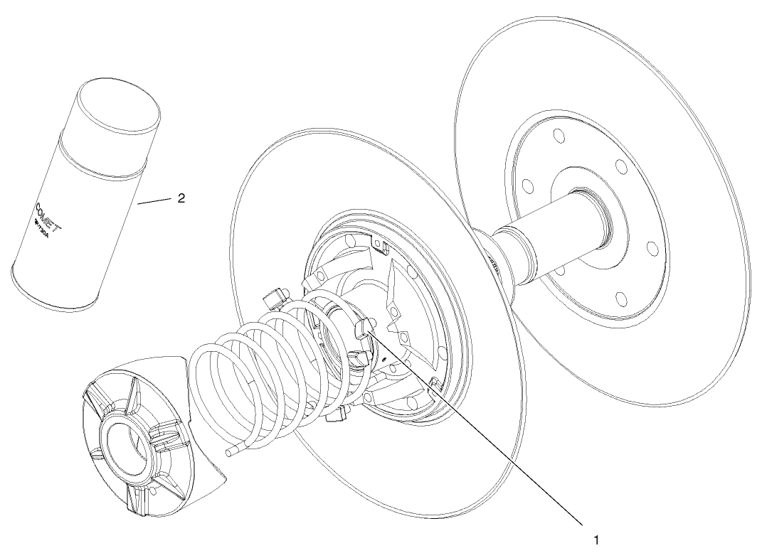Driven Clutch Assembly No. 99-7104