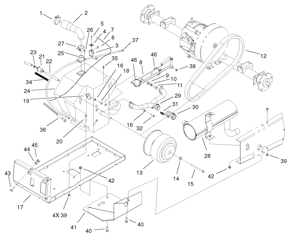 Engine and Clutch Assembly