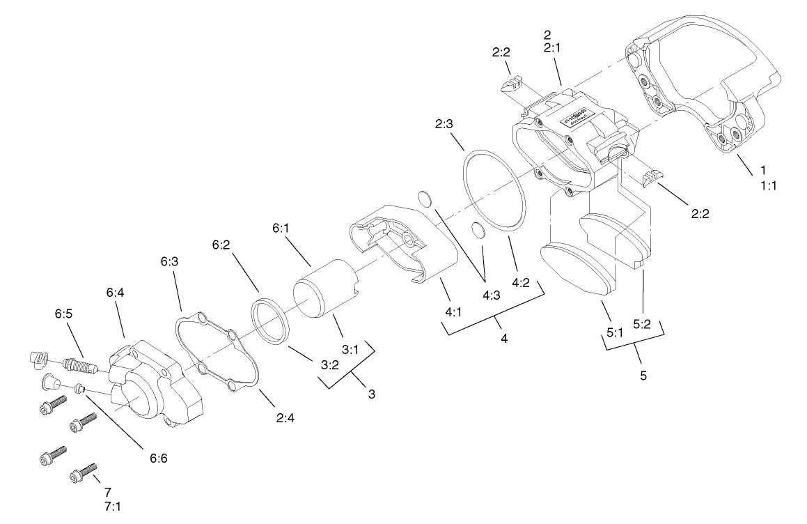 Right Hand Caliper Assembly No. 104-6802