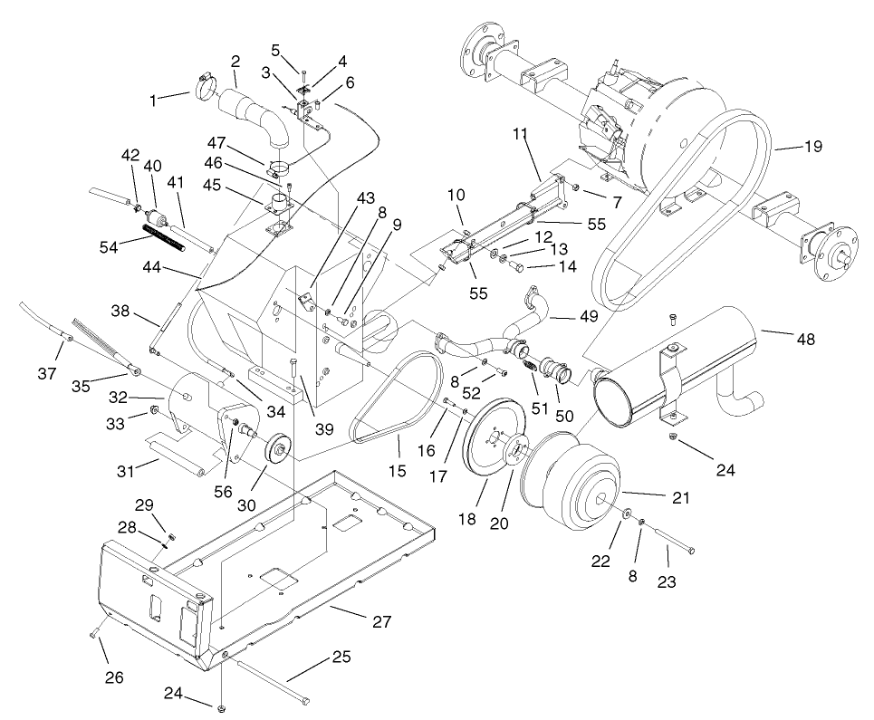 Engine and Clutch Assembly