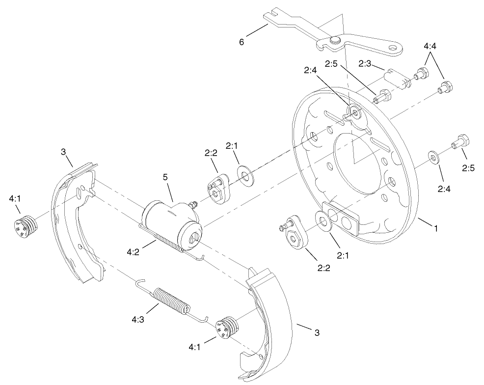 Left Hand Brake Assembly No. 104-6807