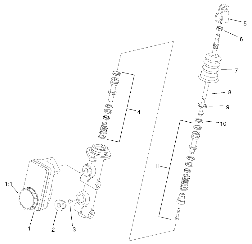 Master Cylinder Assembly No. 104-6782