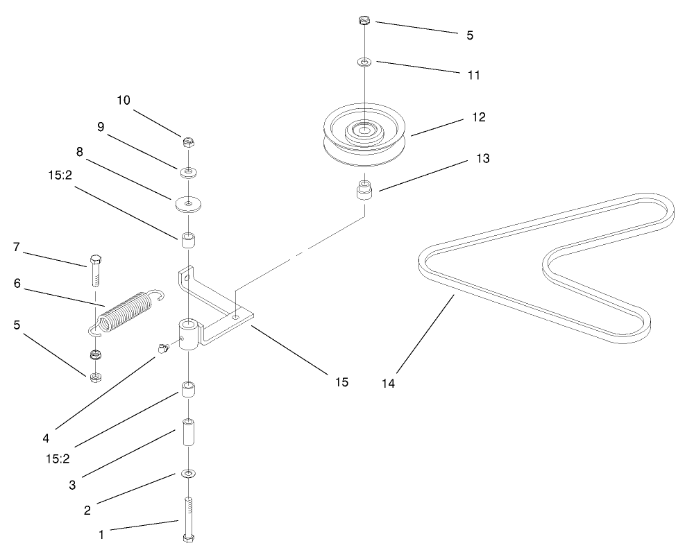 Pump, Idler and Belt Assembly