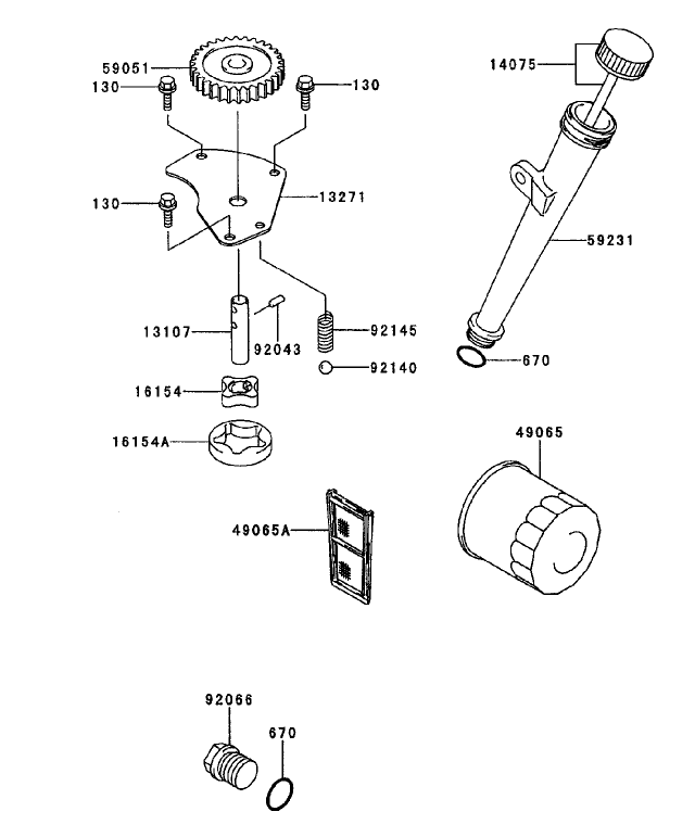 Lubrication-Equipment Assembly Kawasaki FH680V-CS10