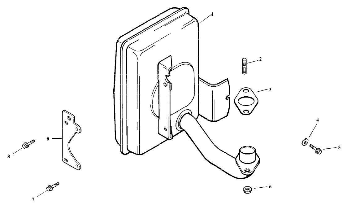 Exhaust Assembly Kohler CV15T-41604
