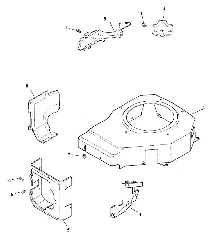 Blower Housing And Baffles Assembly Kohler Model CV15T-41604