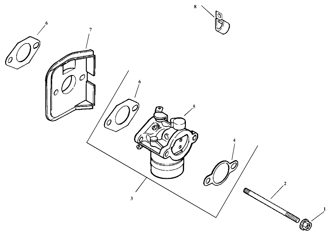 Fuel System Assembly Kohler Model CV15T-41604